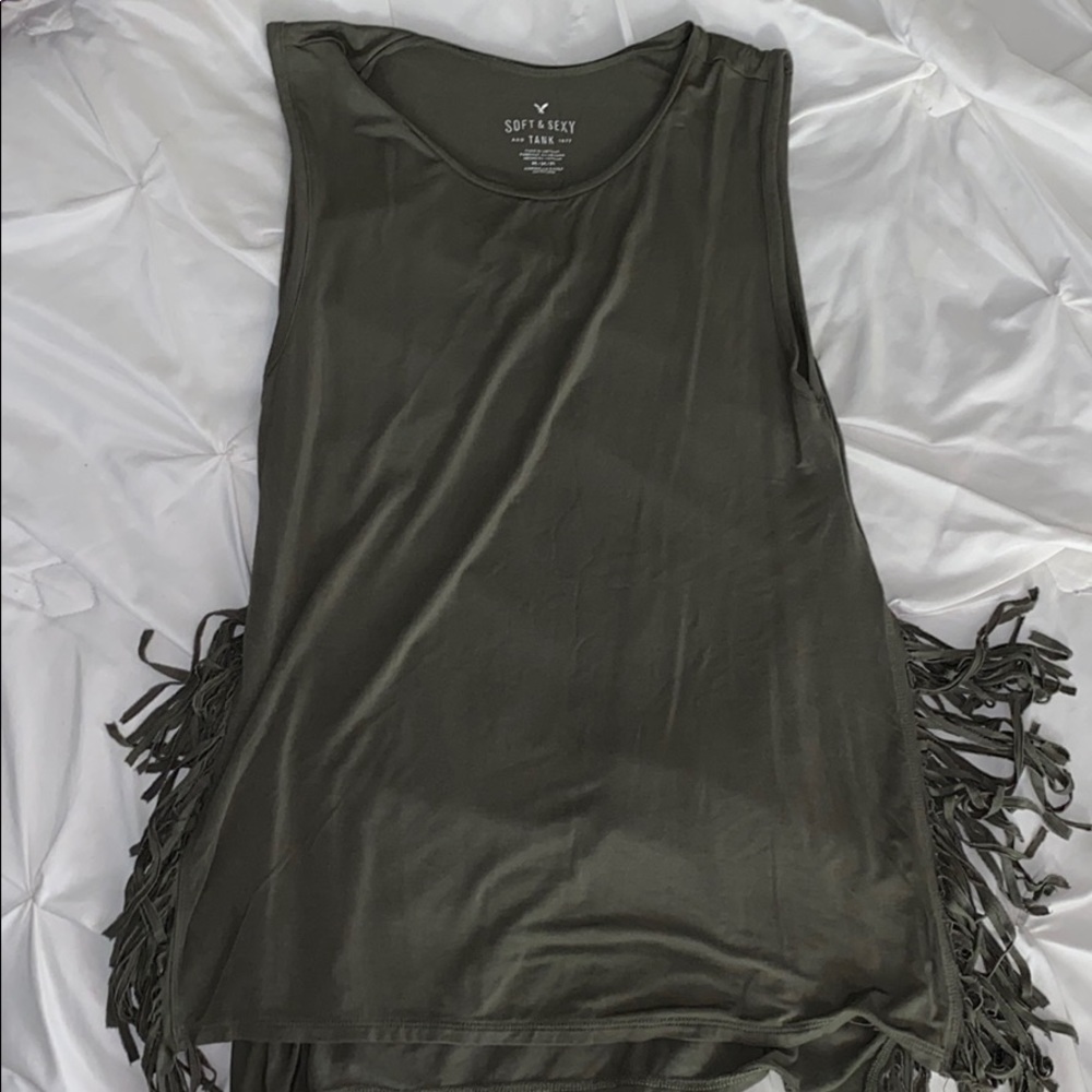 American Eagle Fringe Tank